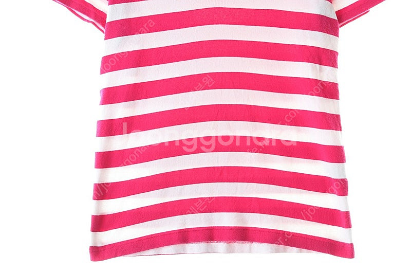 W(XL) 폴로 랄프로렌 반팔 티셔츠 핑크 스트라이프 ...--3