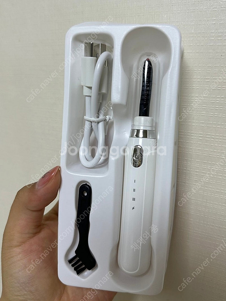 꿀쥬 C타입 3단계 온도조절 무선 속눈썹 고데기--0