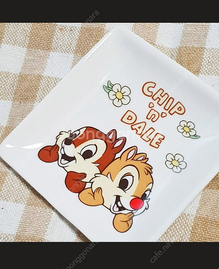 소스볼(사각종지) 디즈니 칩앤데일 악세사리그릇 천원 1000--0