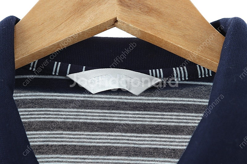 (XL) 니나리치 반팔 카라 티셔츠 네이비 스트라이프 ...--4