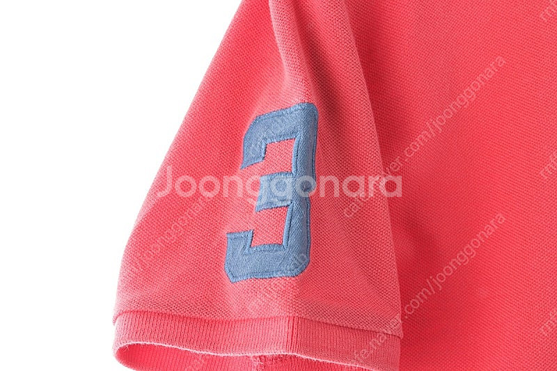 (XL) 폴로 랄프로렌 반팔 카라 티셔츠 핑크 럭비 빅...--4