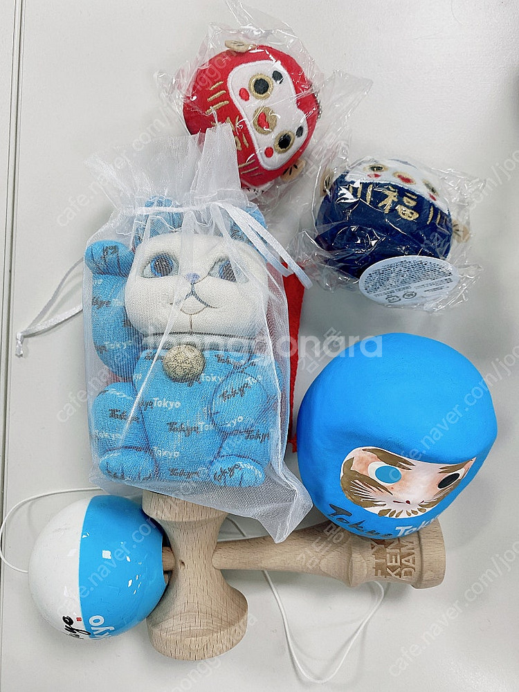 일본 소품 다루마 마네키네코 인형 켄다마 5종--0