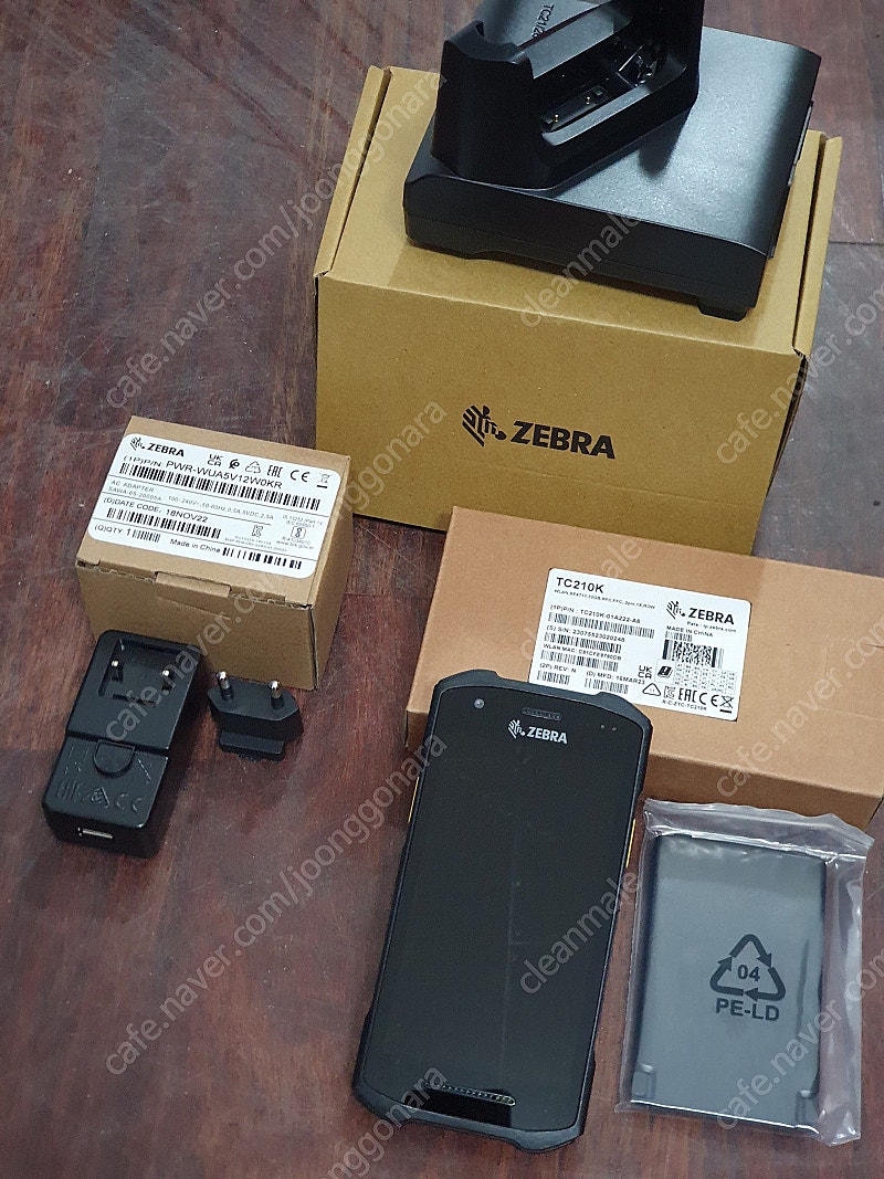 미개봉 새상품 PDA 바코드스캐너 zebra TC-210K 한맥시스템 안드로이드 (총3세트 , 본체 거치대 충전기)