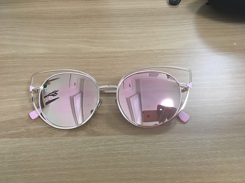 핑크 미러 선글라스 (새상품)