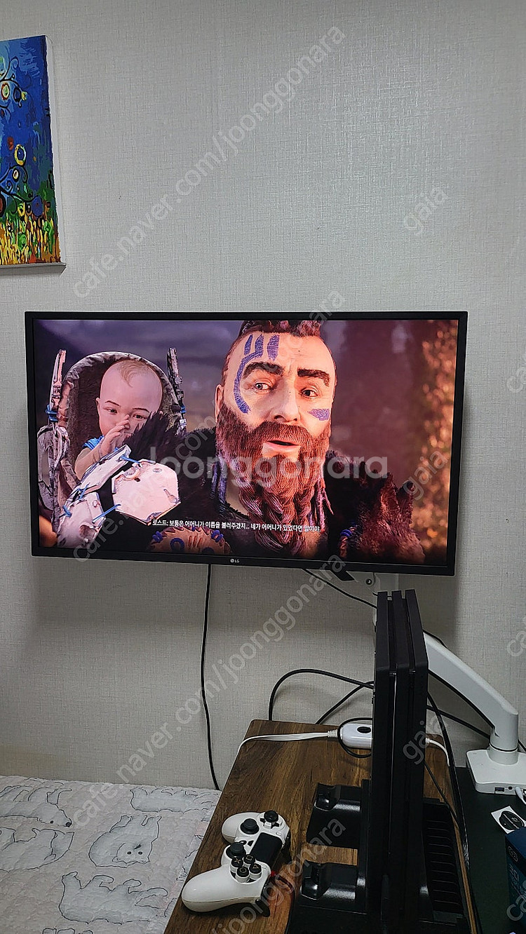 플스4 프로 1테라, 무선패드, 무선헤드셋 3번 사용,...--1