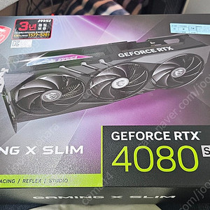 MSI RTX4080SUPER 게이밍X슬림 판매합니다.