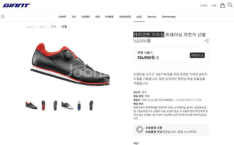 자이언트 프라임 트레이닝 자전가 신발 / 자이언트 라이...--3