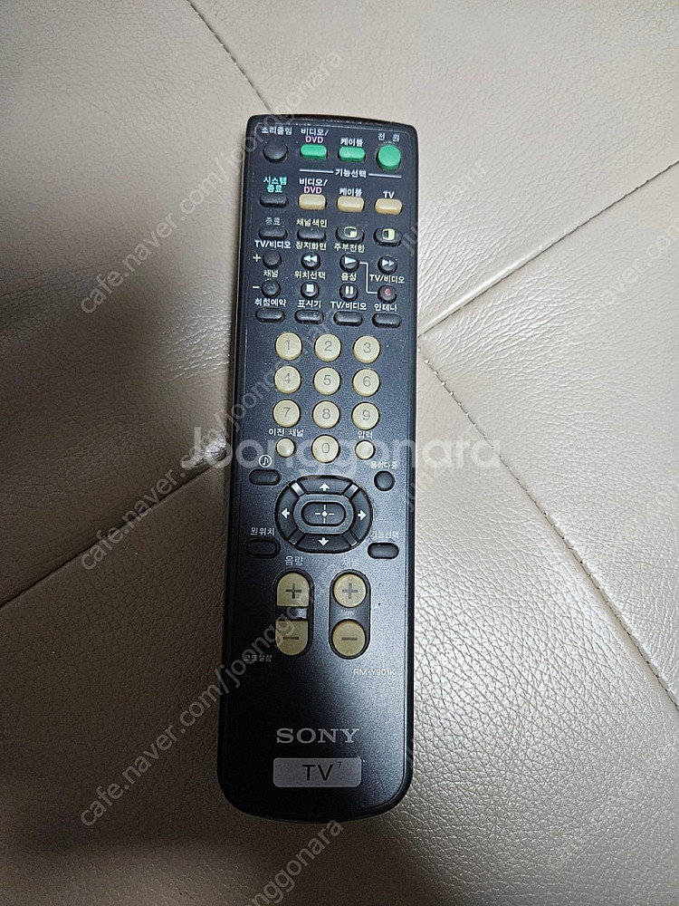 sony소니 브라운관티비 정발 리모컨--0
