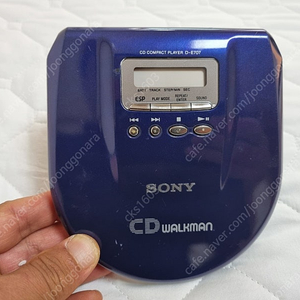 SONY 워크맨 CDP D-E707 코발트 블루 색상 정상작동품 판매합니다