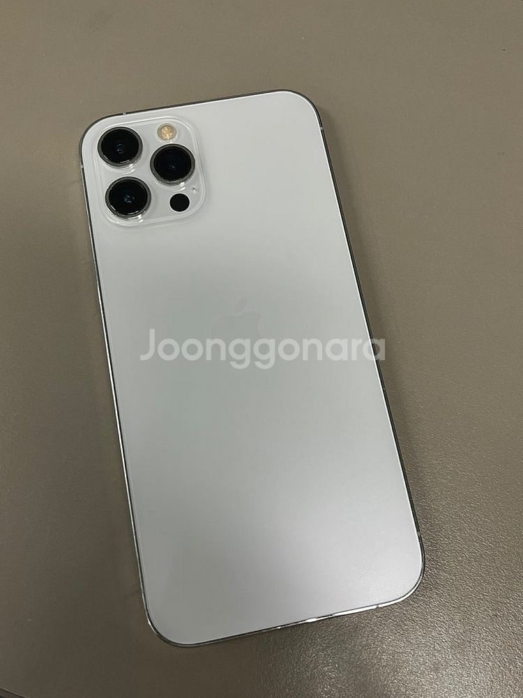 아이폰12프로맥스 화이트 256G 배터리100% 미파손...--0