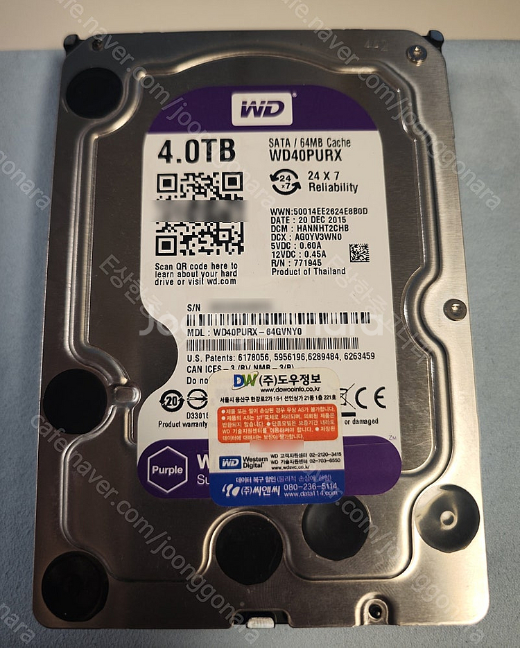 (주)도우정보 도우씨앤씨 국내 WD총판 정품 WD40P...--0