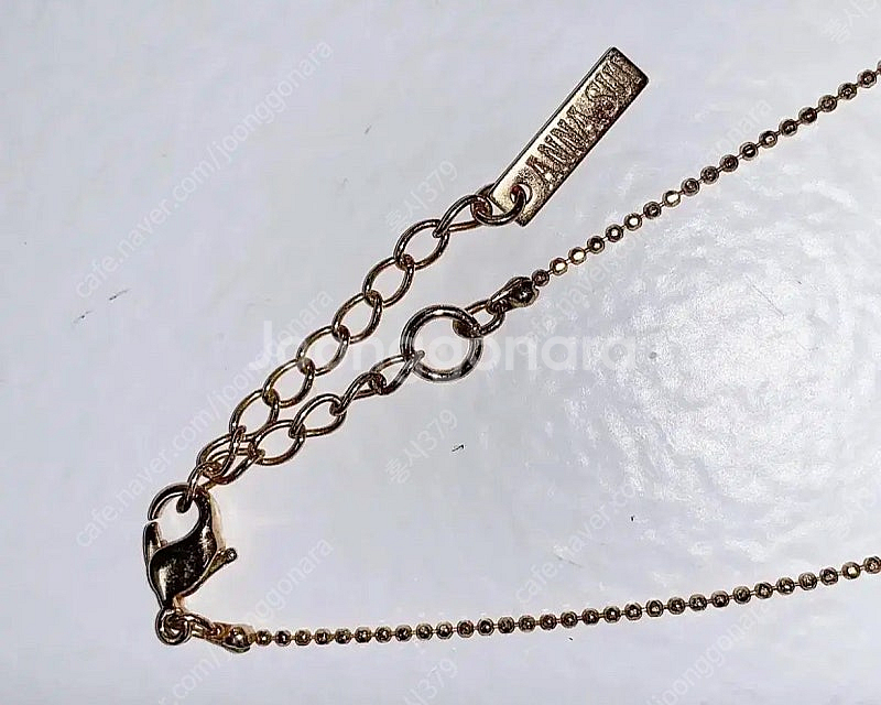 안나수이 미니 하트 목걸이 빈티지 대장--2