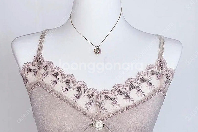 안나수이 미니 하트 목걸이 빈티지 대장--3