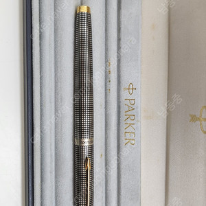 파카 75 스털링 실버 금촉 만년필, Parker 75 Sterling Silver Cisele 14K gold nib France fountain pen