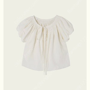 리본빗 블라우스 ribbonbit lona puff blouse