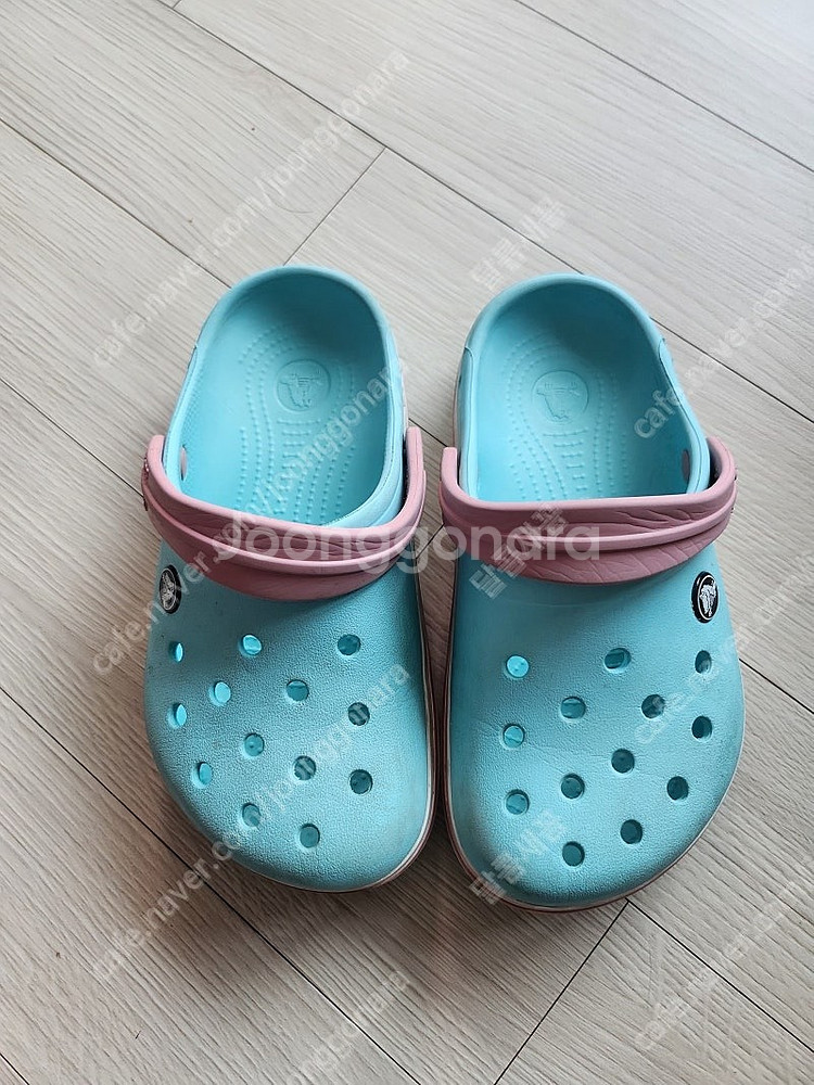 하트하늘크록스crocs 210 록시roxy 쪼리 슬리퍼...--0