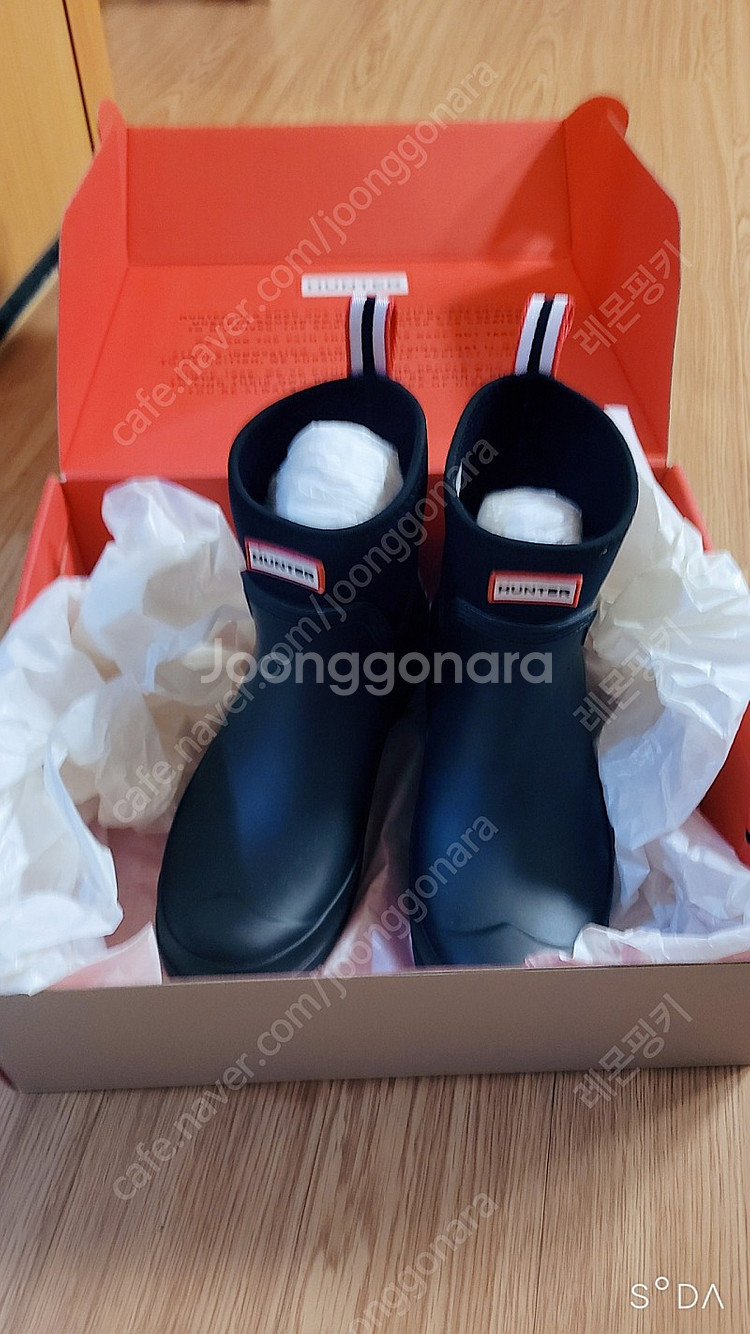 헌터 숏 레인부츠 올여름구입--0