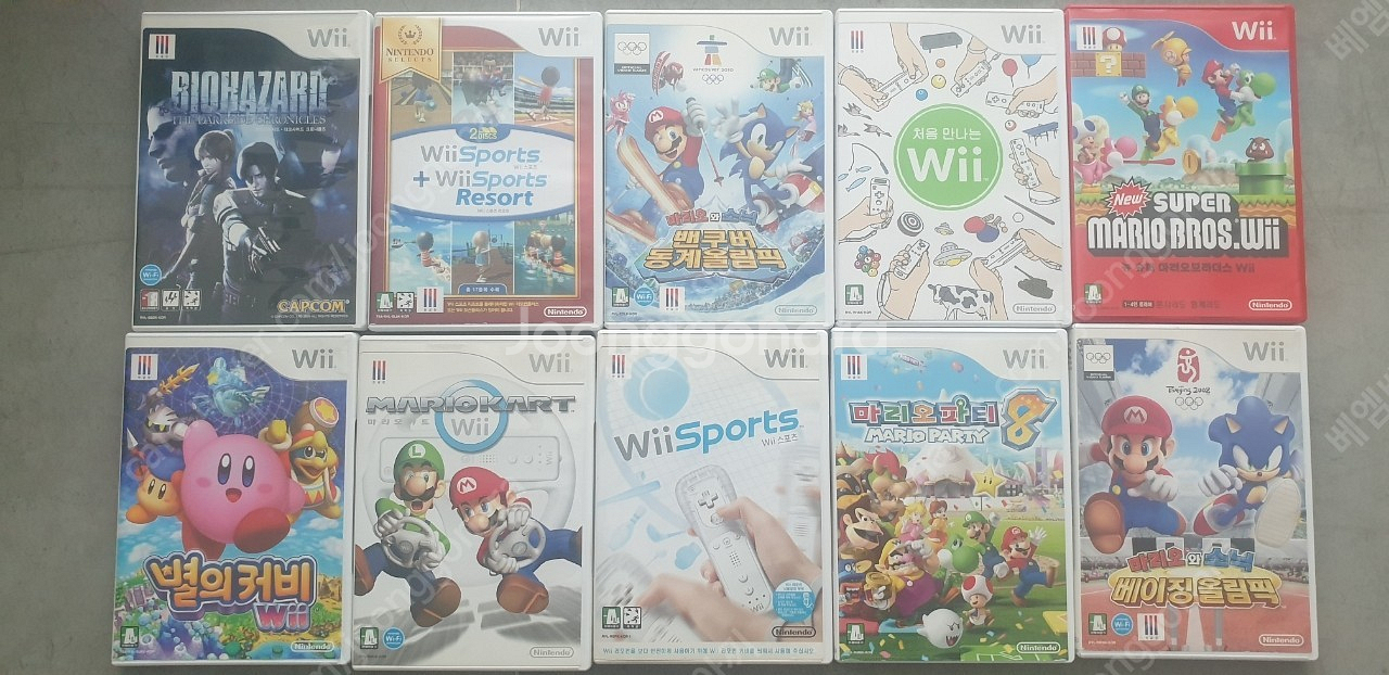 닌텐도위 wii 정품타이틀 별의커비등 인기게임 10장 ...--1