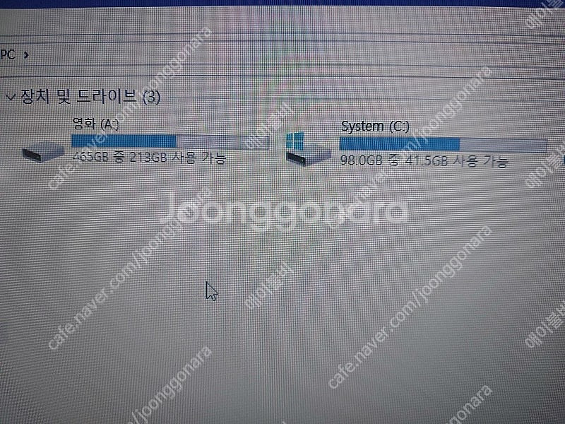 노트북 램16기가 HDD500기가 이상 팝니다--2