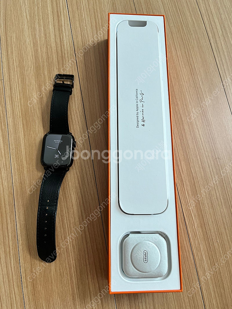 에르메스 애플워치6 44mm 느와르 셀룰러 팝니다--0