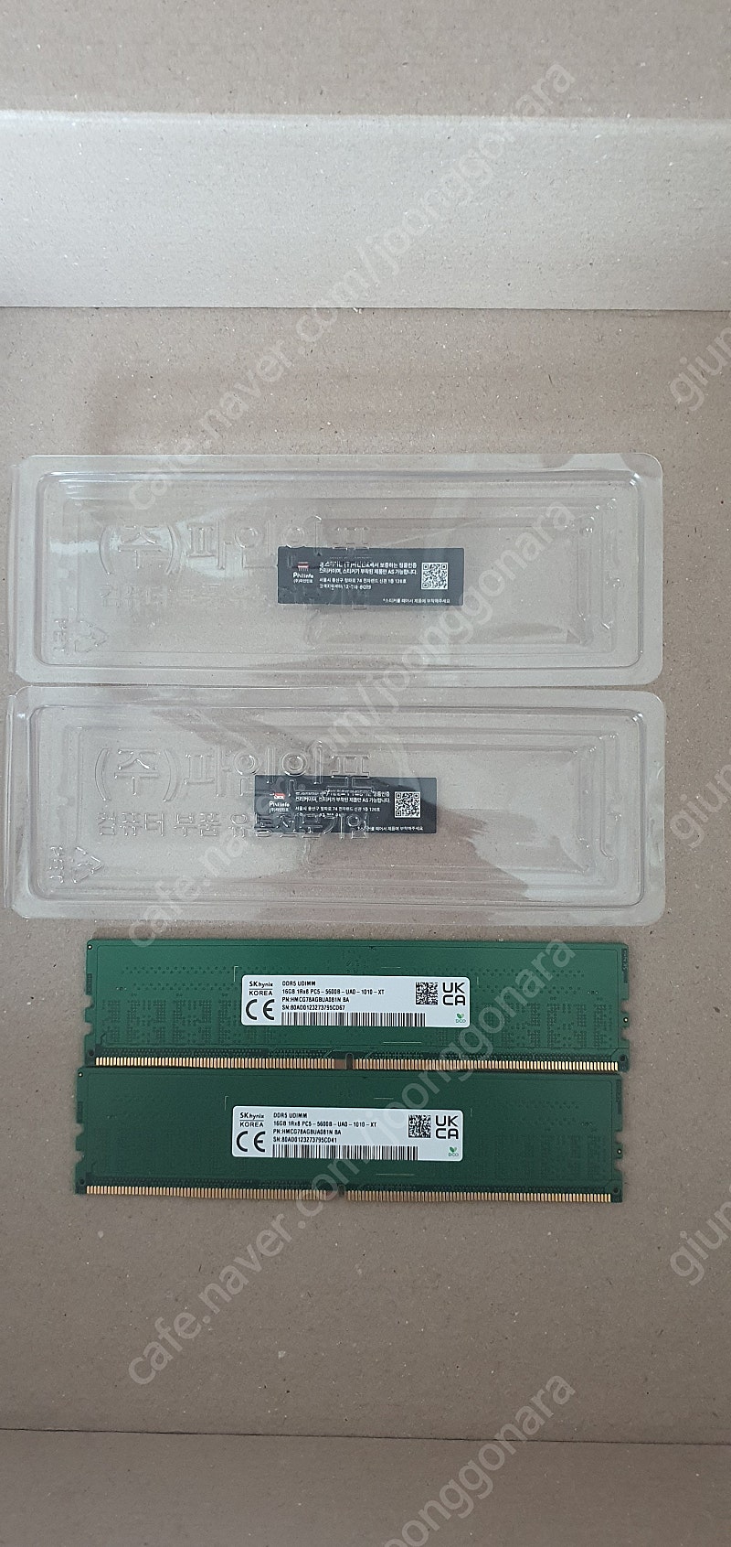 ddr5 하이닉스 5600 16g 2개 a다이언락 파인인포