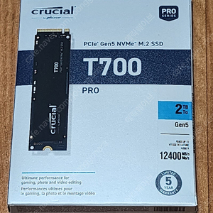 [미개봉] 크루셜 T700 2TB Nvme 5.0 팝니다.