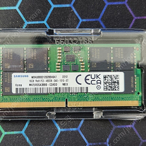 노트북용 삼성 DDR5 4800 16G 램 팝니다.