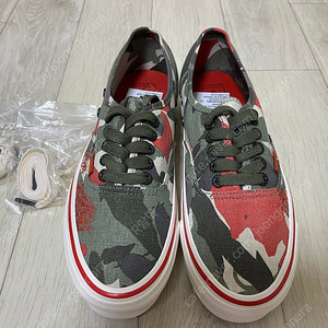 반스볼트X나이젤카본 Vans Vault x Nigel Cabourn OG Authentic LX Army Green Camo US9 270사이즈 새제품 더블알엘,RRL