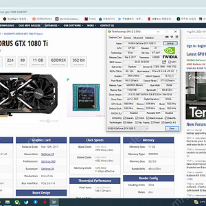 기가바이트 어로즈 1080ti GIGABYTE AORUS GTX 1080 Ti 팝니다.