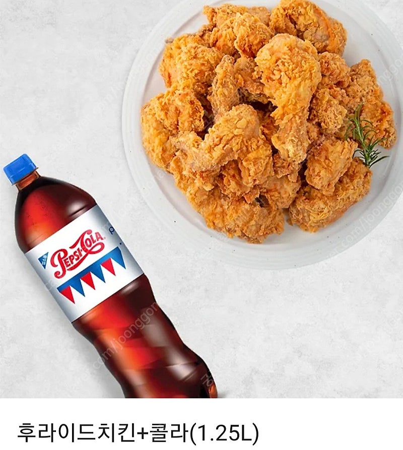 네네치킨 후라이드치킨+콜라1.25L / 굽네치킨 고추바사삭+콜라1.25L