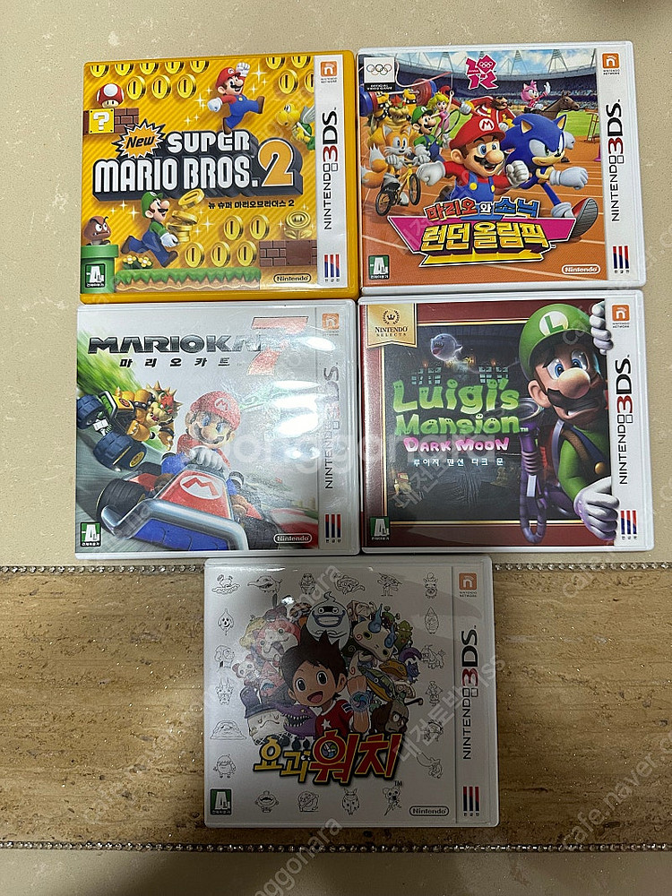 닌텐도 3ds 슈퍼마리오,루이지멘션,마리오카트7,런던올...--0