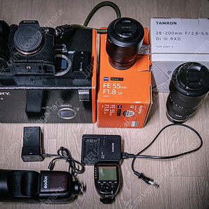 A7R4 , 렌즈 2종 , 고독스 V1 ,동조기 세트