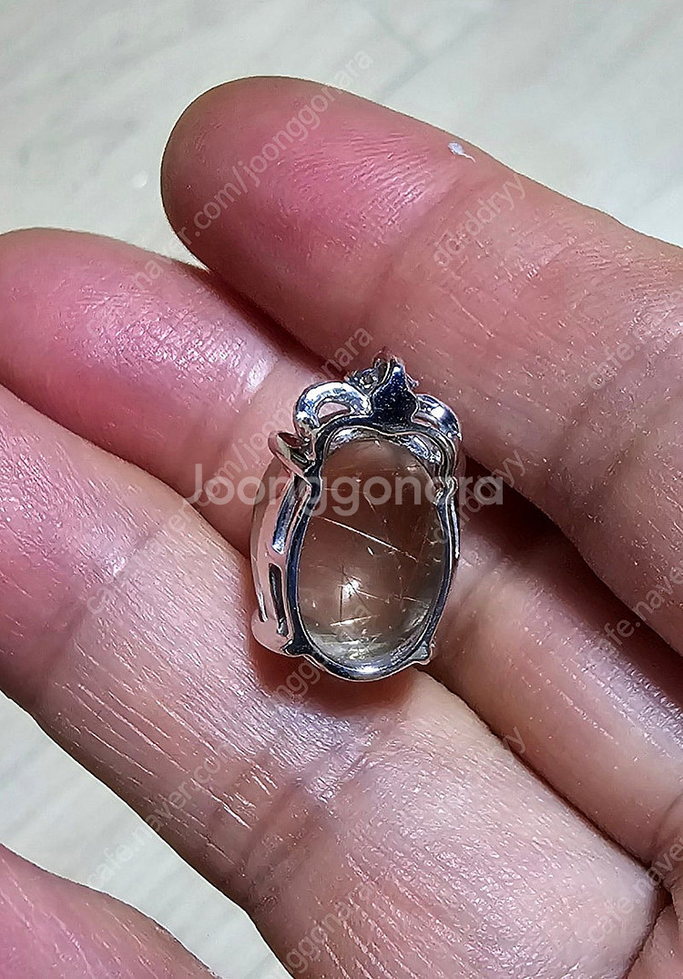 18k 금침수정 펜던트--2