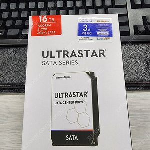 WD ULTRASTAR SATA 하드디스크 16TB 25만원