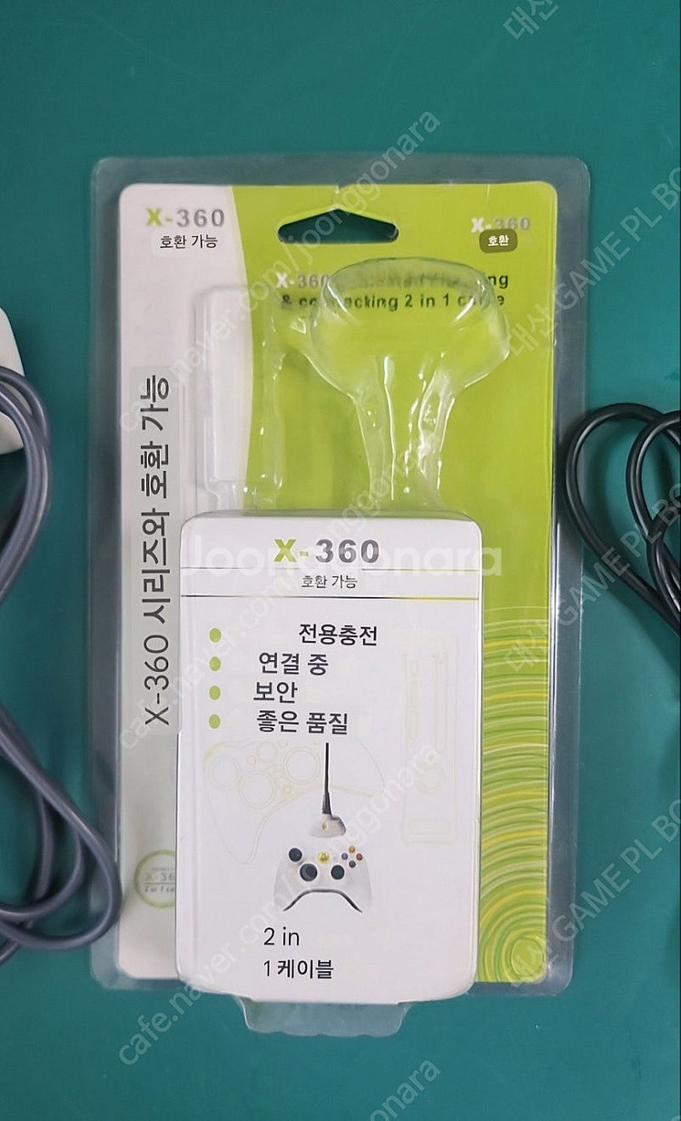 xbox 360 패드 USB 충전/충전 중 게임 케이블--1
