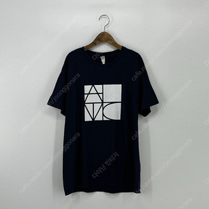 길단 프린팅 반팔 티셔츠 (XL size / NAVY)