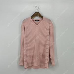 핫핑 브이넥 골지 긴팔 티셔츠 (2 size / PINK)