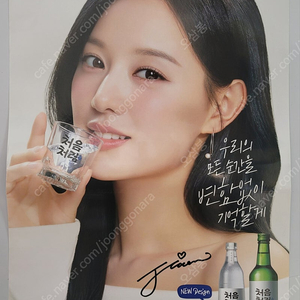 처음처럼 새모델 김지원 포스터 브로마이드