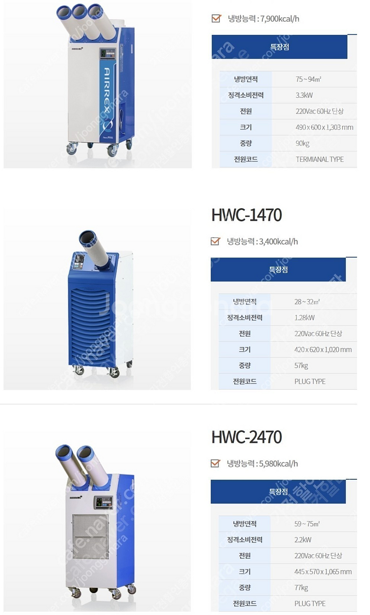 [판매]이파람 산업용이동식에어컨/공업용제습기/냉풍기/캠...--4