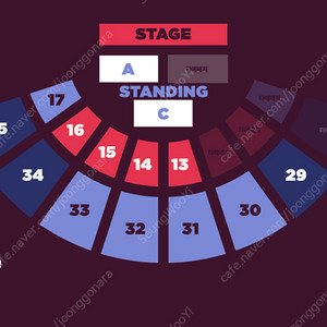 AJR 콘서트 지정석 R석 연석(2자리) 팝니다. (13구역)