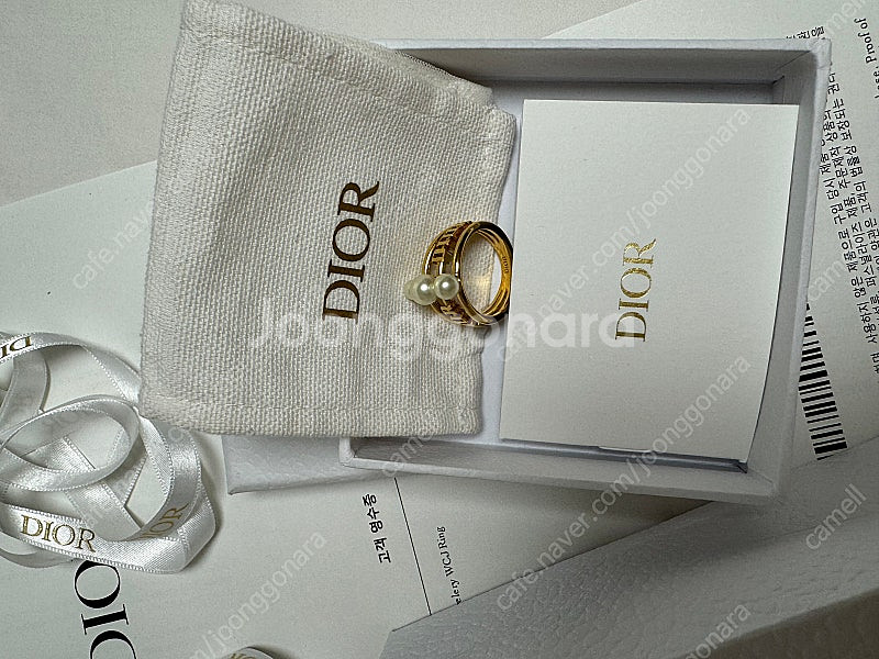 디올 진주 반지 가격다운 45만--0
