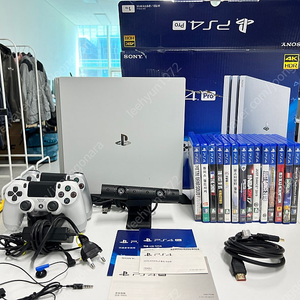 플스4 1TB (PS4 1TB) 7117B 화이트 + 듀얼쇽 4 2개 + 정품충전독 + 카메라 (신형) + 게임 14