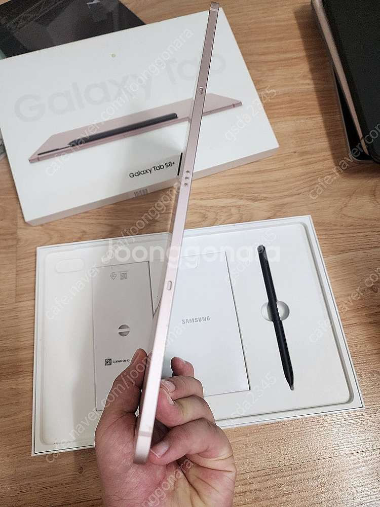 갤럭시탭 s8플러스 256기가 와이파이 핑크골드 ss급...--3