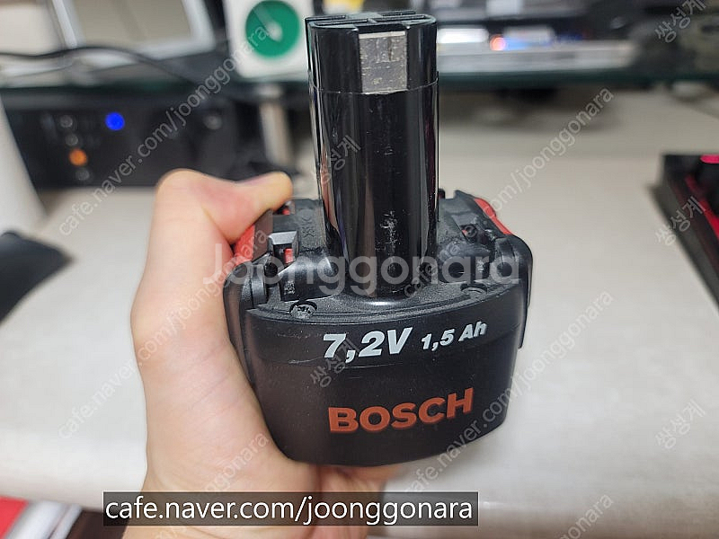보쉬 전동드릴 7.2v 1.5Ah 방전되어버린 니카드 ...--0