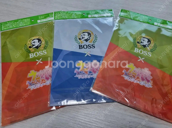 우마무스메 X BOSS 콜라보 클리어 파일&캔뱃지 세트--4