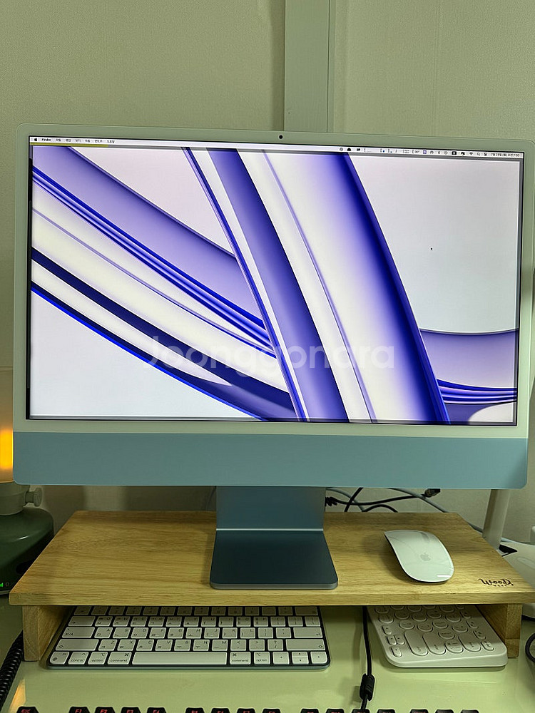 M1 아이맥 블루 24형 고급형 8GB 512GB 풀패...--0
