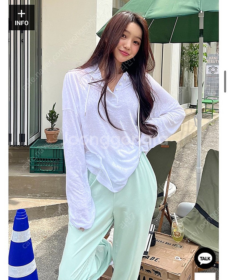 마리마켓 마리메이드 린넨후드티 핑크,블랙 새것 반값택포--0