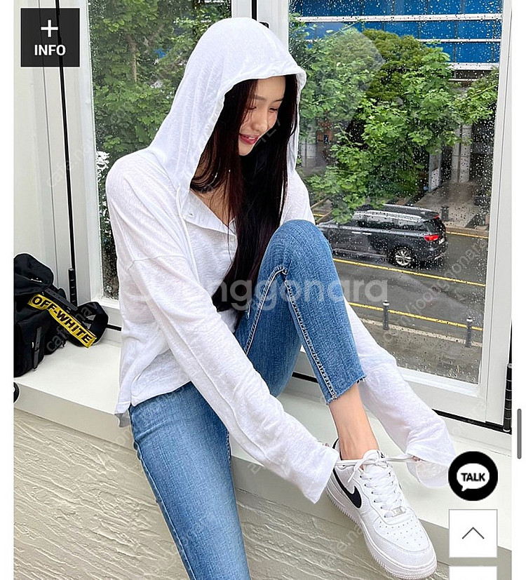 마리마켓 마리메이드 린넨후드티 핑크,블랙 새것 반값택포--3
