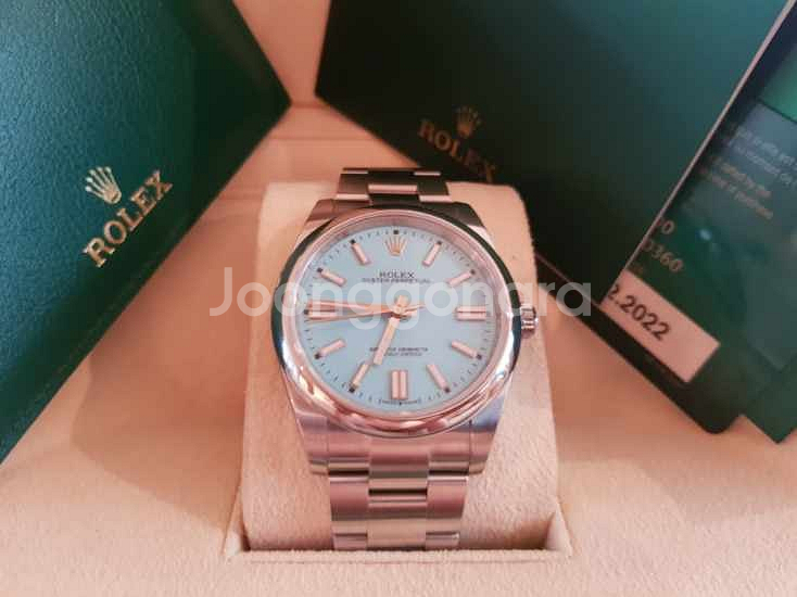 로렉스 오이스터 퍼페추얼 41mm 더콰이즈 124300--1