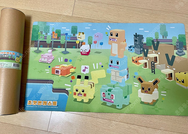 포켓몬스터 굿즈 라프라스 키체인, 피카츄 에코백, 메타몽 애플워치 케이스, 블래키펜, 데스크 매트, 팔찌 등 판매 이미지